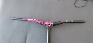 Manillar MTB Aluminio Negro/Rosa