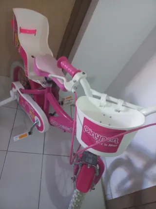 Bicicleta infantil rosa poco uso