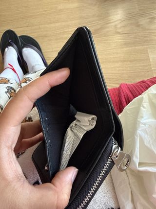 Monedero Stradivarius negro