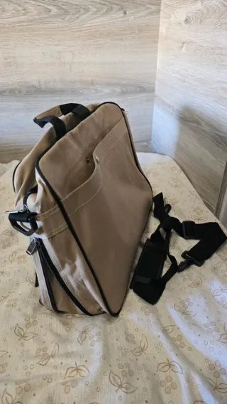 Bolso bandolera Nike beige y negro