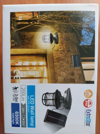 Luz Solar LED ExtraStar con Sensor Movimiento