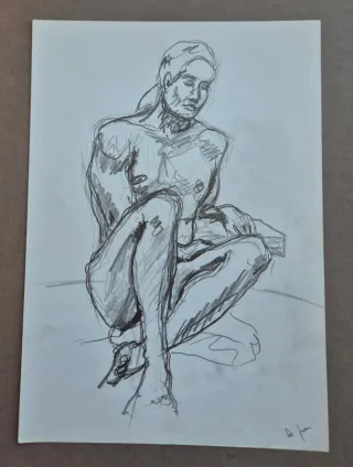 Boceto académico modelo 32x23 cm