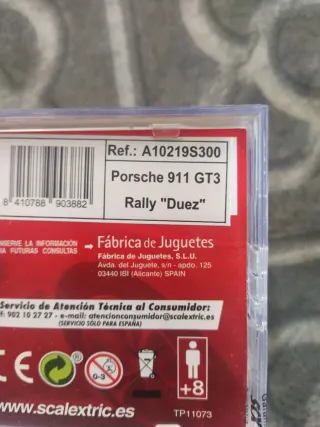 Coche Scalextric Porsche 911 GT3