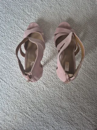 Sandalias tacón rosas n° 38