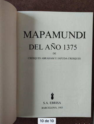 Mapamundi de los Cresques (Atlas catalán facsímil)