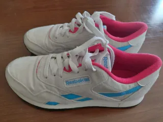 Zapatillas Reebok Blancas y Rosas Talla 39