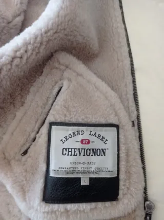 Cazadora Piel Chevignon Piloto Marrón