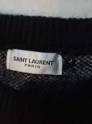 Jersey Saint Laurent Negro