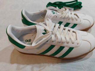 Adidas Gazelle Blancas y Verdes Talla 40 2/3
