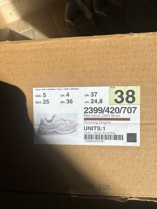 Zapatillas Zara Origins Marrón 38