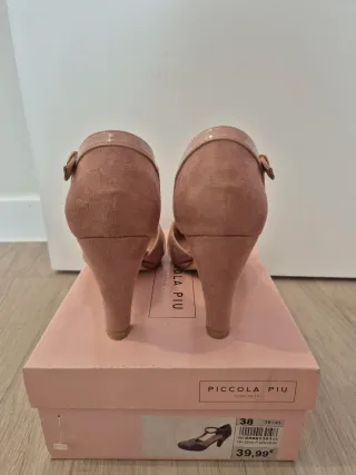 Elegantes zapatos de ceremonia Piccola Piu rosas