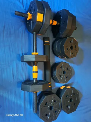 Kit Mancuernas 30kg Ajustables