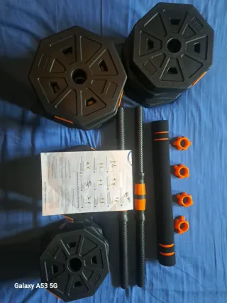 Kit Mancuernas 30kg Ajustables