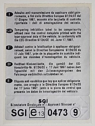 Cola Escape LEOVINCE SBK YAMAHA YZF-R 125 GP STYLE