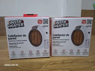 2Calefactores Insta Heater 600W Pared