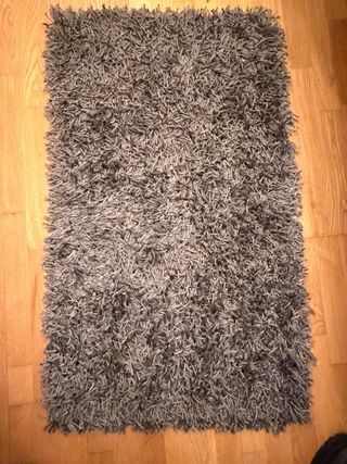 Alfombra Shaggy Gris