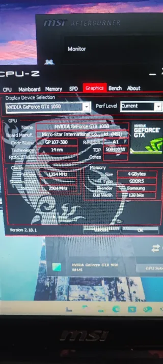 MSI GL63 Gamer | i7 (12 hilos) | GTX 1050 4GB | 16