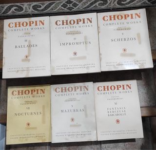 6 Libros Partituras Chopin Complete Works Piano