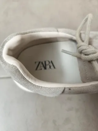 Zapatos Zara ante gris