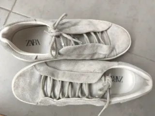 Zapatos Zara ante gris
