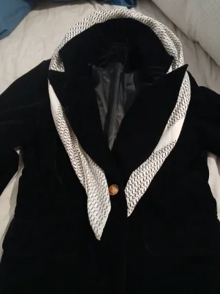 Americana Terciopelo Negra Talla M