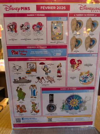 Pins Disneyland Paris Febrero 2026
