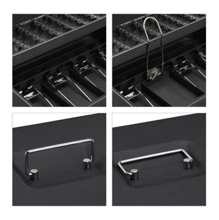 Caja Dinero Llave Bandeja Monedas 4 Compartimentos