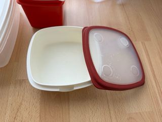 Lote de 6 tuppers de plástico