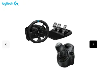 Volante Logitech con Pedales y Palanca de Cambios