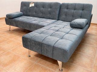Sofá Cama Chaiselongue Gris Oscuro