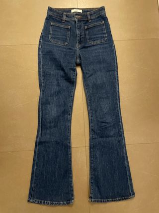 Pantalón tejano campana azul