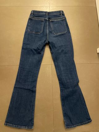 Pantalón tejano campana azul