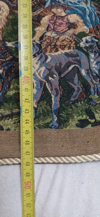 Funda cojín tapiz caza