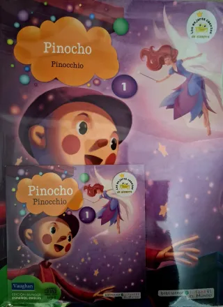 Libros de Pinocho Y Patito feo + cds Bilingüe