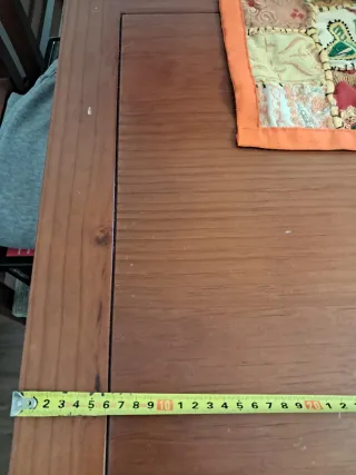 Mesa comedor extensible y 4 sillas madera