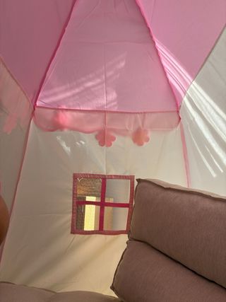Tienda casita infantil rosa