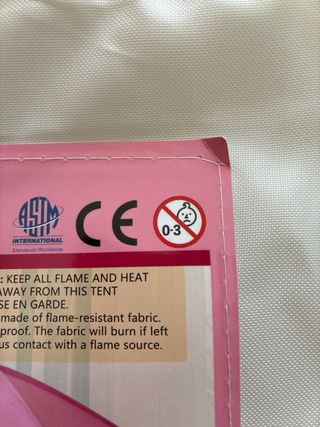 Tienda casita infantil rosa