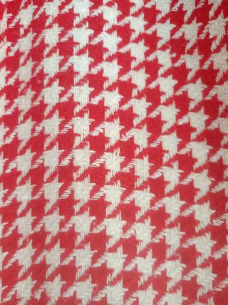 Chaqueta pata de gallo roja y blanca