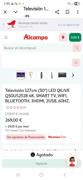 Smart TV Qlive Negra