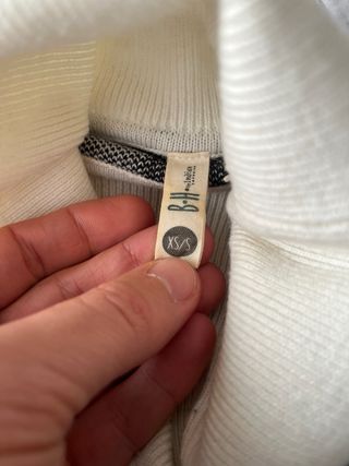 Jersey oversize blanco y negro