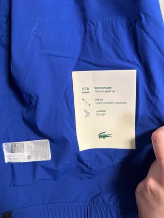Chaqueta fina Lacoste azul