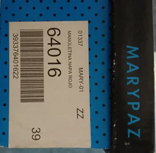 Manoletinas Maripaz Rojas Talla 38