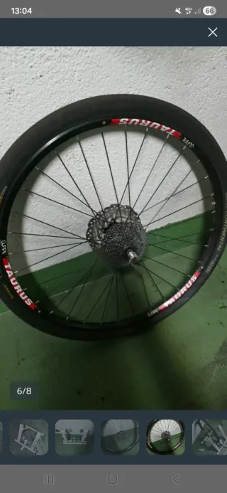 Rueda Taurus 16 con Cassette y Disco