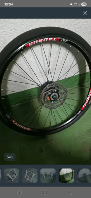 Rueda Taurus 16 con Cassette y Disco