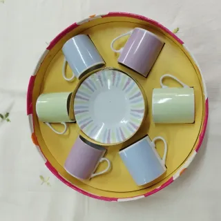 Juego de café 6 servicios porcelana