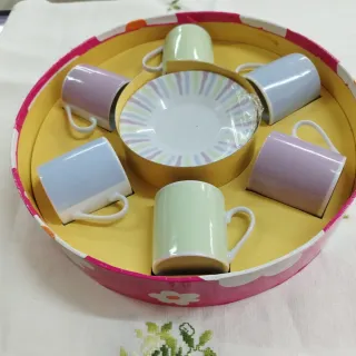 Juego de café 6 servicios porcelana