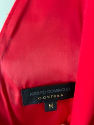 Mono rojo Adolfo Dominguez Talla M