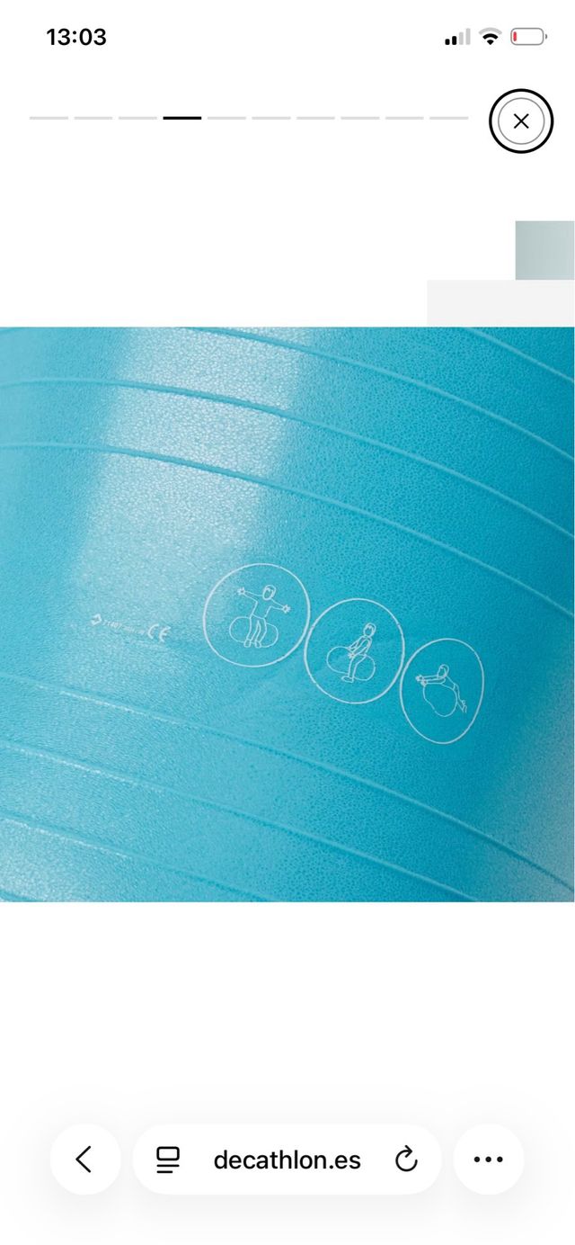 Pelota de ejercicio azul