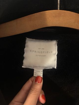 Abrigo Biker Piel Sintética M Springfield