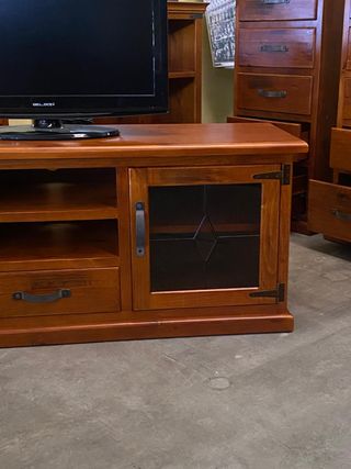 MUEBLE DE TV DE MADERA DE PINO RESISTENTE NUEVO